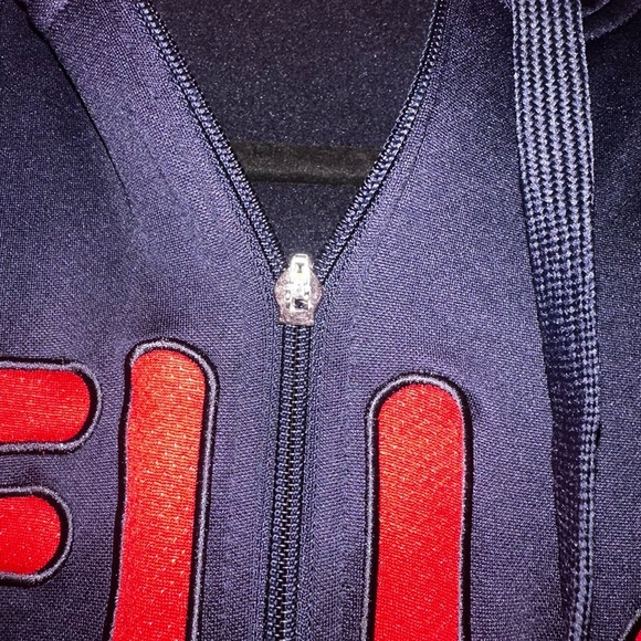 Fila Dark Blue and Red Zip-Up Jacket - Picture 2 of 2